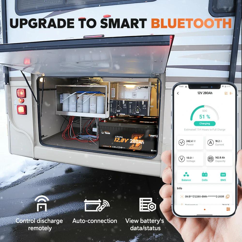 US Stock Bluetooth LiFePO4 Lar - مراجعة Renewable Energy Us Stocks وسعره