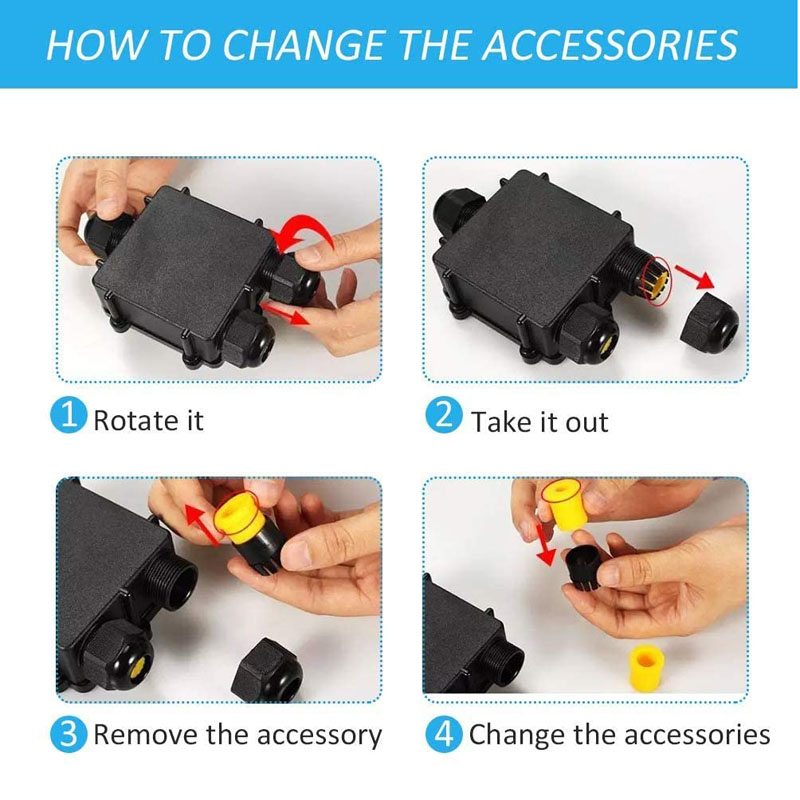 3 Way Waterproof Wire Junction - مراجعة Cable Gland Waterproof وسعره